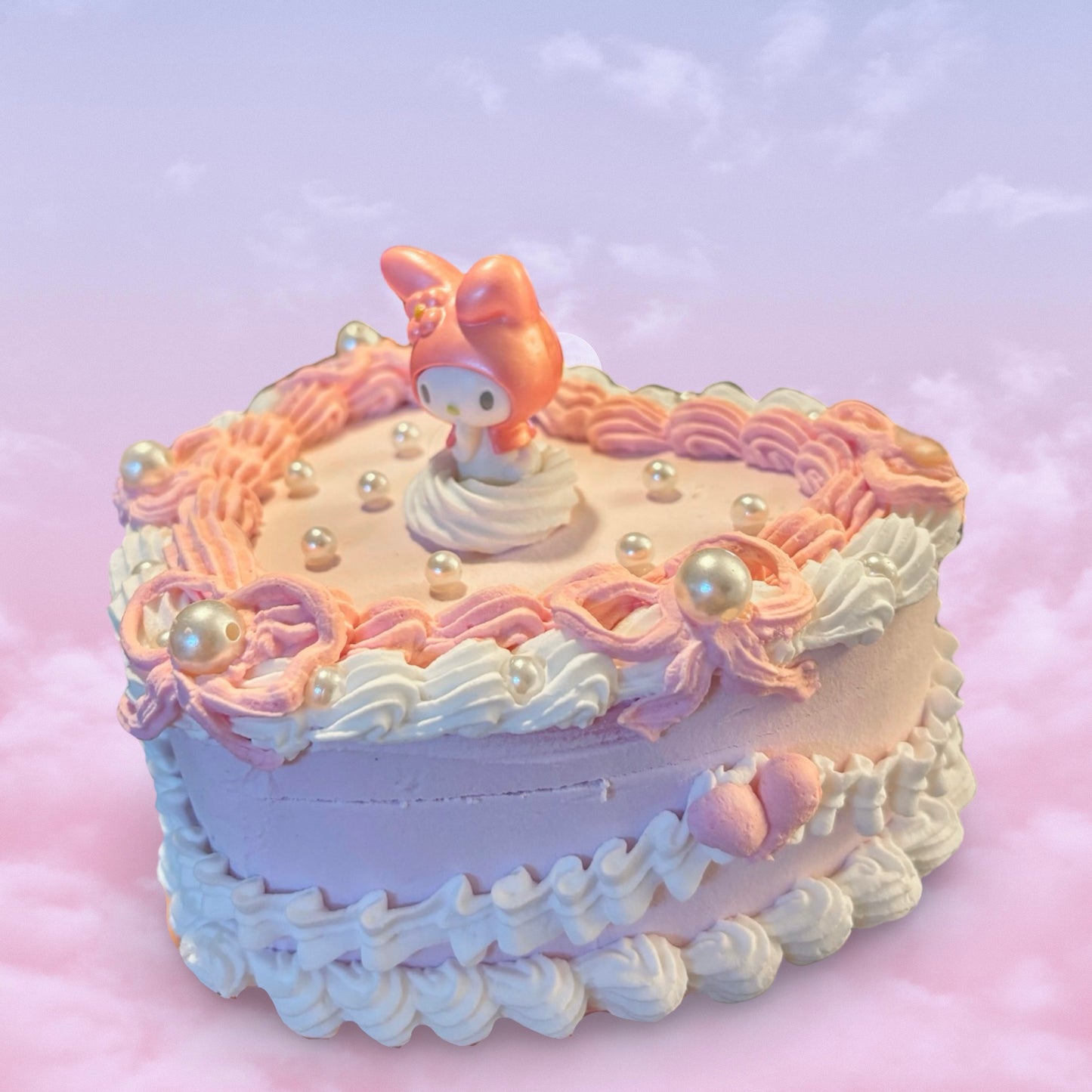 MyMelodii Inspired Fake Cake Jewelry Box / Kawaii Fake Cake Jewelry Box / Unique Desktop Decor