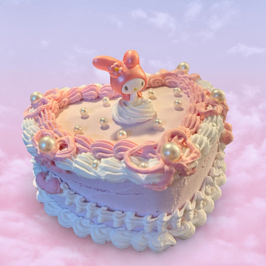 MyMelodii Inspired Fake Cake Jewelry Box / Kawaii Fake Cake Jewelry Box / Unique Desktop Decor